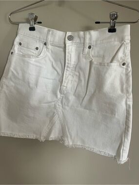 GAP White Denim Skirt